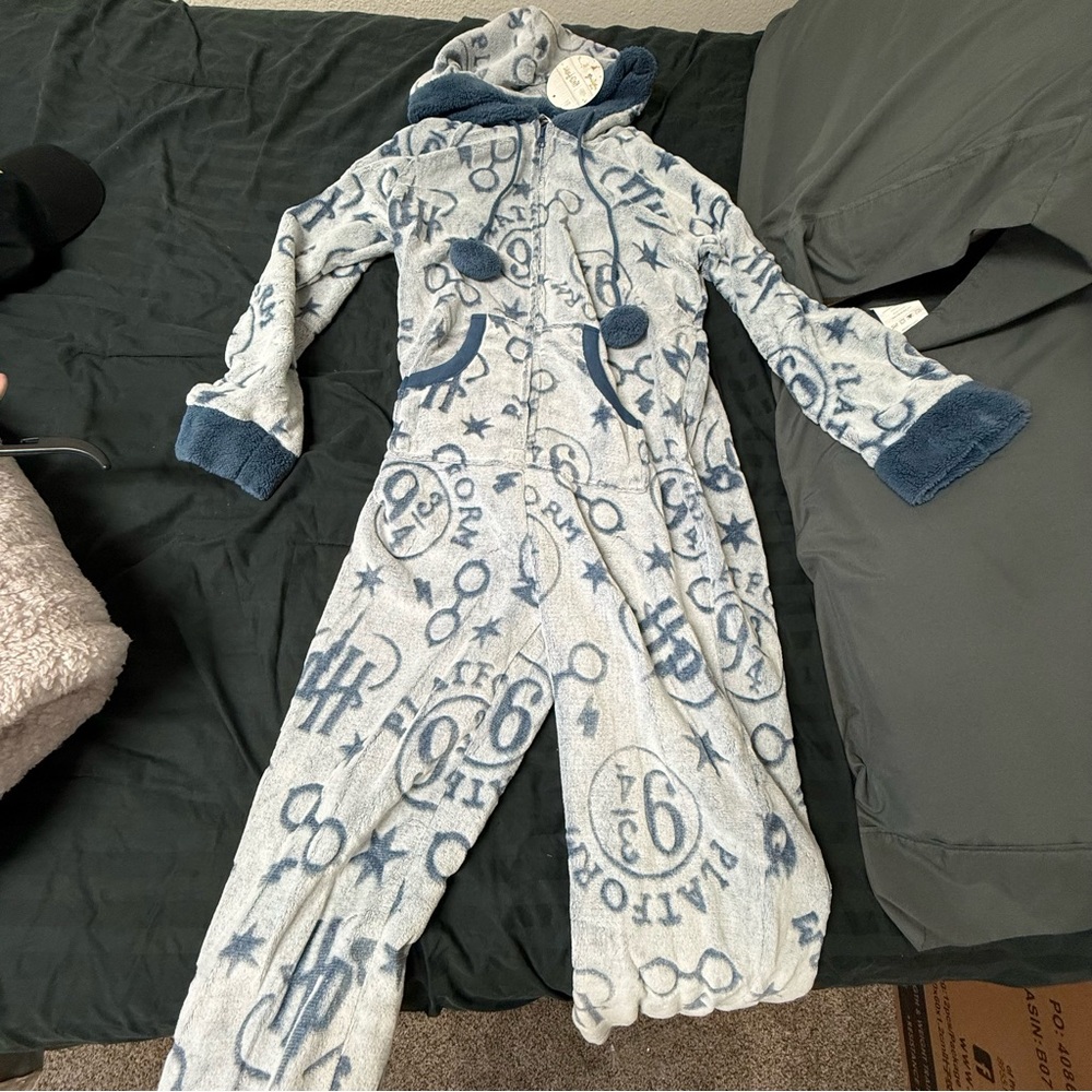 Harry Potter Cozy Blue Women's Pajama Onesie